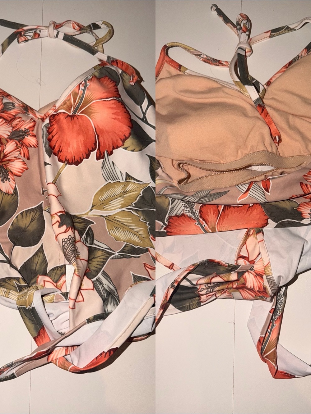 Rare. Tied Up Top Vintage Hawaiian print.